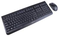 jd-0710eu-2 Cherry DW 3000 Wireless Keyboard and Mouse Set, QWERTY (US), Black