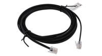 rnd-765-00106 Telephone cable, RJ12-RJ12, 6m, black