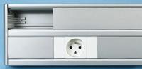 32625 Planet-Wattohm Logix Grey Dado Trunking - Closed Slot, W50 mm x D50mm, L2m, Aluminium