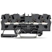2004-1405 WAGO  TOPJOB S Series Black, 4mm², 1-Level, Push In Termination, ATEX, CSA, IECEx