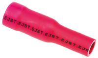 cvdagf125-5lf JST, CVDAGF Insulated, Red Crimp Bullet Connector, 0.25mm² to 1.65mm², 22AWG to 16AWG, 4mm Bullet diameter Female
