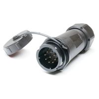 304-750 RS PRO Industrial Circular Connector, 9 Contacts, In-Line Cable Mount, SY21 Connector, Socket, Male, IP67, SY21 Series