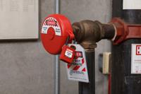 nyl-red-38pl-ka3pk Brady Key Weatherproof Safety Padlock, Keyed Alike, 6.35mm Shackle