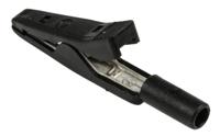 973584100 Hirschmann Test & Measurement Crocodile Clip 2 mm Connection, Brass, Bronze Contact, 8A, Black