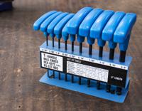537-805 RS PRO 10 piece T Shape Imperial Hex Key Set, 3/32 → 3/8in