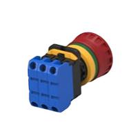 pbes22n30r TE Connectivity PBES22 Series Emergency Stop Push Button, Panel Mount, 22.3mm Cutout, 3NO, IP20, IP65