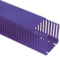 20476053 Betaduct Blue Slotted Panel Trunking - Open Slot, W50 mm x D50mm, L2m, Noryl