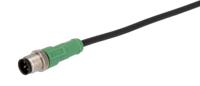 1681606 Phoenix Contact Straight Male 5 way M12 to Straight Female 5 way M12 Sensor Actuator Cable, 1.5m