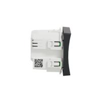 nu350854w Schneider Electric Anthracite Push Button Light Switch, Wiser