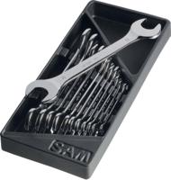 10n-j12dm SAM 10-N Series Set of open-end wrench, 6 x 7mm, Metric, Double Ended