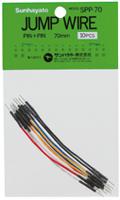 spp-70 SPP-70, 70mm Insulated Tinned Copper Breadboard Jumper Wire in Black, Blue, Red, White, Yellow