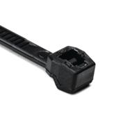 118-04900-t30los-pa66hs-bk HellermannTyton Cable Tie, 200mm x 3.4 mm, Black Polyamide 6.6 (PA66), Pk-100