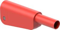 662023-22 Staubli Red Plug Test Plug, Solder Termination, 32A, 1kV, Gold Plating