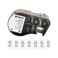 m4-47-483 Brady B-483A on Black on White Label, 25.40 mm Width