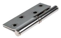 665-9951 RS PRO Stainless Steel Butt Hinge with a Lift-off Pin, 102mm x 78mm x 2.5mm