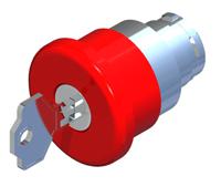 102-459 RS PRO Turn Key to Release Emergency Stop Push Button, Panel Mount, 22.5mm Cutout, IP65