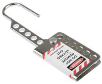 862-5155 RS PRO Chrome 6-Lock Stainless Steel Sheet Hasp Lockout, 8.25mm Shackle, 25mm Attachment