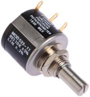 533b1103jl Vishay 533 10kΩ Rotary Potentiometer 3-Turns 1-Gang Panel Mount, 533B1103JL