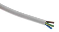 492-008 RS PRO 3183Y 1.25 mm² 3 Core Power Cable, H05VV-F, White PVC, 100m