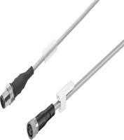 nebu-m8g3-k-1-n-m12g3 Festo Female 3 way Threaded to Male 3 way Circular Connector, 1 m