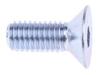 483-9931 RS PRO Bright Zinc Plated Steel Hex Socket Countersunk Screw, DIN 7991, M8 x 20mm