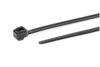 118-00149 HellermannTyton Cable Ties, Outside Serrated, 203.2mm x 4.6 mm, Black Polyamide, Pk-100
