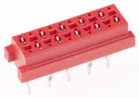 8-215079-0 TE Connectivity Micro-MaTch Series Straight Through Hole Mount PCB Socket, 10-Contact, 2-Row, 2.54mm Pitch, Solder