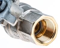 733-5158 RS PRO Brass Full Bore, 2 Way, Ball Valve, Threaded, BSPP 1/2in, 40 → 30bar Operating Pressure