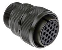 ms3106a-22-14s Amphenol Industrial, MS3106A, Copper Alloy 19 Way Cable Mount MIL Spec Circular Connector, Socket Contacts,Shell Size