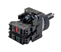 3su1100-2bf60-3ma0 Siemens Short Black Handle Selector Switch - (SPDT) 22mm Cutout Diameter, Illuminated 2 Positions