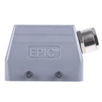 1904200071200200 EPIC H-B Heavy Duty Power Connector Hood, 10 Contacts, M20 Thread, Side Entry
