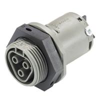 9603150543 Wieland RST CLASSIC Series Connector, 3-Pole, Female, 3-Way, Push-In, 25A, IP66, IP68