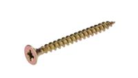 287-4064 RS PRO Pozidriv Countersunk Steel Wood Screw, Yellow Passivated, Zinc Plated, 5mm Thread, 2.17in Length, 55mm Length