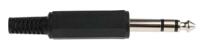 392-665 RS PRO Jack Connector 6.35 mm Cable Mount Stereo Plug, 3Pole