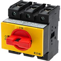 045845-p3-63ivs-rt Eaton 3 Pole Panel Mount Isolator Switch - 63A Maximum Current, 30kW Power Rating, IP30 (Front)