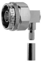 j01020a0045 Telegartner, Plug Cable Mount N Connector, 50Ω, Solder Termination, Right Angle Body