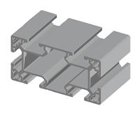 xcbl-1x44x88 FlexLink Silver Aluminium Profile Strut, 44 x 88 mm, 11mm Groove, 1000mm Length, Series XC