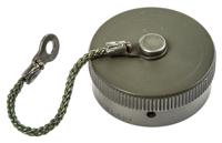 62gb-812-18 Amphenol Limited 62GB MIL-DTL-26482 Plug Dust Cap, Shell Size 18, with Zinc Cobalt Finish, Aluminium