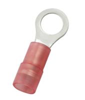 270-7625 RS PRO Insulated Crimp Ring Terminal, M5 Stud Size, 0.5mm² to 1.5mm² Wire Size, Red