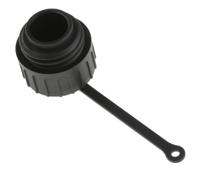 c016-00v000-000-12 Amphenol Industrial Eco-Mate Plug Dust Cap, Shell Size 2 IP65 Rated, Nylon