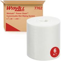 7762 WYPALL Wettask Power Clean Wipes For Solvents  White Wipes for Surface Cleaning, Dry Use, Roll of 90, 317 x 305mm,