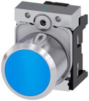 3su1250-0eb50-0aa0 Siemens SIRIUS ACT 3SU12 Series Blue Momentary Push Button Head, 22mm Cutout, IP66, IP67, IP69K