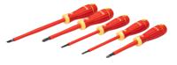 b220015 Bahco B220.015 Pozidriv; Slotted Insulated Screwdriver Set, 5-Piece
