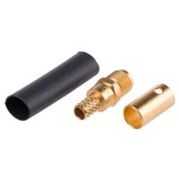 r125238000 Radiall Straight 50Ω Cable Mount SMA Connector, Crimp Termination RG142, RG223, RG400