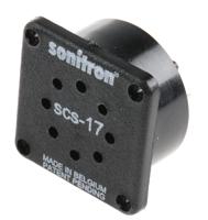 scs-17-p10 Sonitron Piezoelectric Miniature Speaker, 88dB, 700 → 8000 Hz, 20nF, 5.8mm Lead Length, 18.6 x 18.6 x 9.7mm
