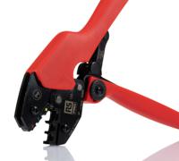 139-704 RS PRO Hand Ratcheting Crimp Tool for Insulated terminals red, blue, yellow, 0.75 → 6mm² Wire