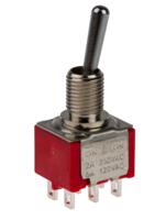 209-9347 RS PRO Toggle Switch, Panel Mount, On-None-On, DPDT, Solder Lug Terminal