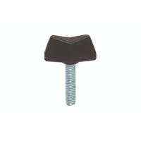 284-5397 RS PRO Black Thermoplastic Wing Clamping Knob, M5 x 15, Threaded Mount