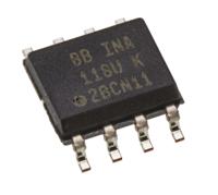 ina118u INA118U Texas Instruments, Instrumentation Amplifier, 125μV Offset 800kHz, 8-Pin SOIC