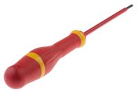 at3x100ve Facom Slotted Insulated Screwdriver, 3 mm Tip, 100 mm Blade, VDE/1000V, 202 mm Overall